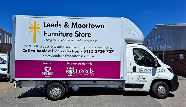 Photo of a van from Leeds and Moortown Furniture Store